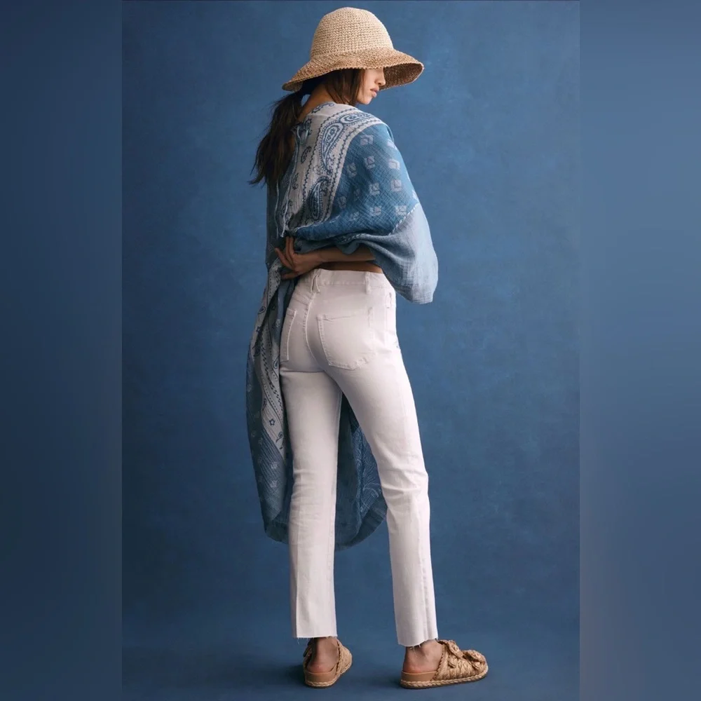 Good American White Good Straight High-Rise Jeans Size 8 NWT - Picture 2 of 6